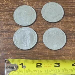 Vtg Vegas Casino 1 Game Dollar Coin Tokens Cirque de Circus Sands Reno Delta